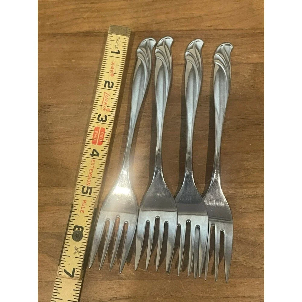 4 International Stainless steel Impression lunch forks